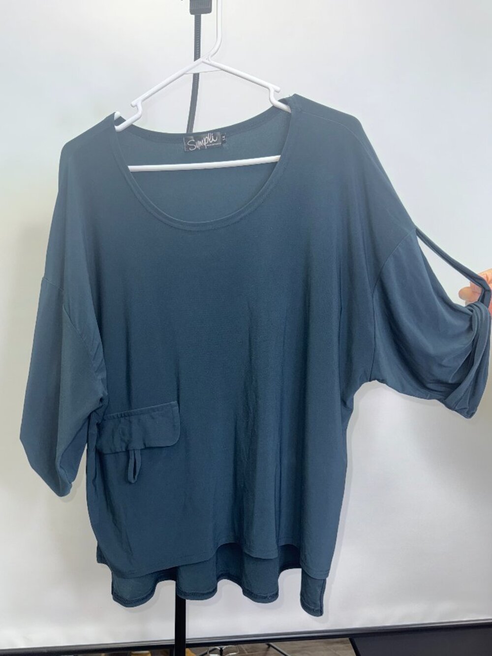 Sympli Dolman Sleeve Boxy Tunic Top Size 14